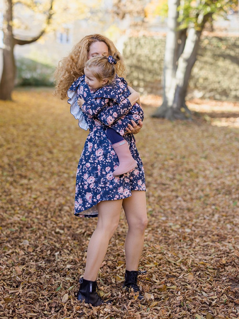 Kleid Damen langarm ROSEN RÜSCHE