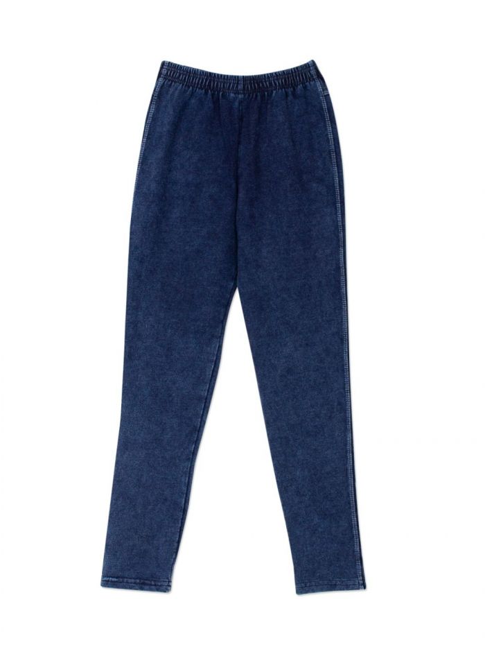 Kinder-Leggins Jeans Schleife
