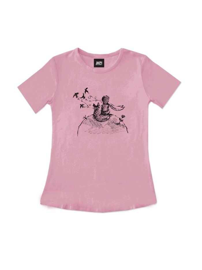 LITTLE PRINCE Mädchen-T-Shirt mit kurzen Ärmeln