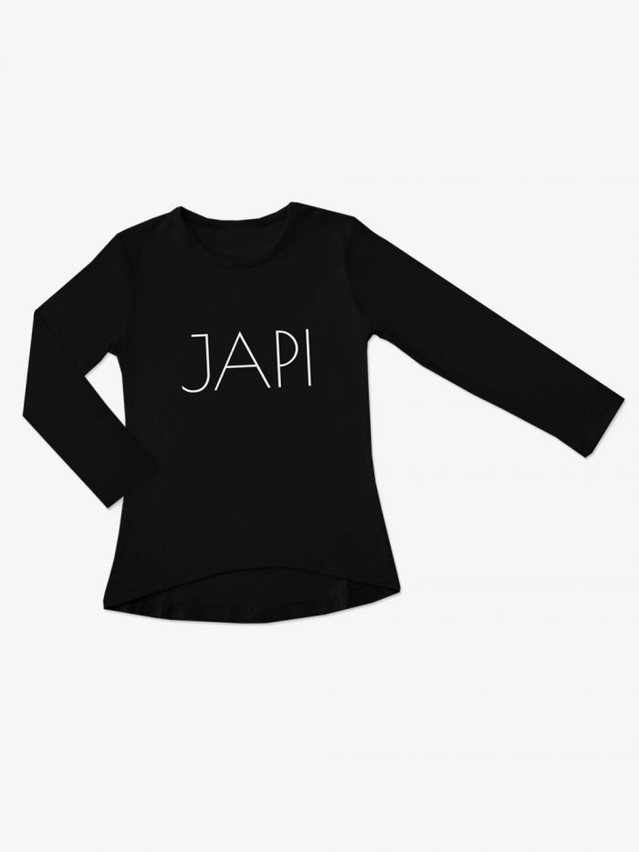 Mädchen T-Shirt Simple Japi langarm