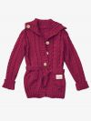 Mädchen-Strickjacke GÜRTEL
