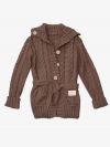 Mädchen-Strickjacke GÜRTEL