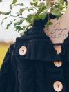 Mädchen-Strickjacke GÜRTEL