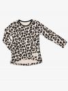 Mädchen T-Shirt Leopard langarm