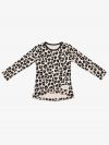 Mädchen T-Shirt Leopard langarm